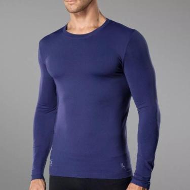 Imagem de Camiseta Térmica Lupo Manga Longa Proteção Uv +50, Indigo, G