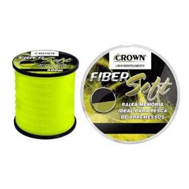 Imagem de Crown linha mono fiber soft yellow 43mm 37lb 500m 1un - JOGA