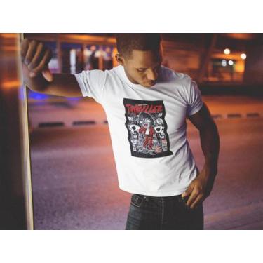 Imagem de Camiseta Poster Pop Style Inspiração MICHAEL JACKSON Estampa DTF 100% 
