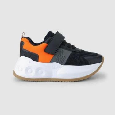 Imagem de Tênis Infantil Bibi Skatenis Rodinhas Casual Patins Menino, Preto, Lar