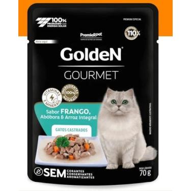 Imagem de Ração Úmida Golden Gourmet Gatos Adultos 70g 10UN, - Premiere Pet, CAS