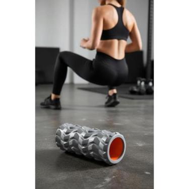 Imagem de Rolo Massagem Muscular Liberação Miofascial Cinza 30cm - Congratulatio