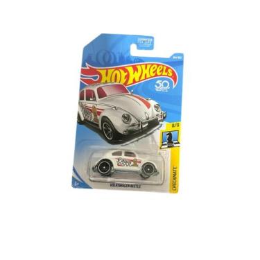 Imagem de Hot Wheels Volksvagem Beetle Branco ChekMate Detalhe