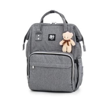 Imagem de Mochila Maternidade Impermeável BH Travel Cinza