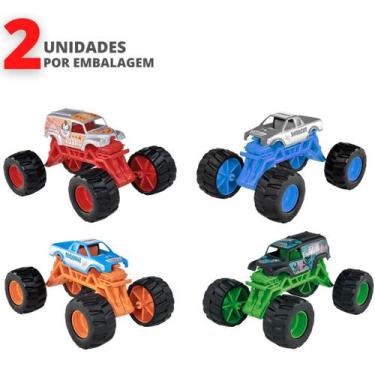 Imagem de Miniatura 2 Carrinho Mini Monster Truck Pickup Rodas Grande - Usual Br