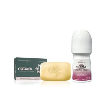 Imagem de Kit Vegano De Autocuidado Desodorante Sensitive + Sabonete - Biozenthi