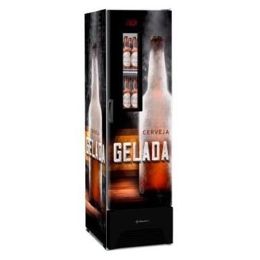 Imagem de Cervejeira 324L Metalfrio Vertical Adesivada - VN28FPDE15, Preto, 220V