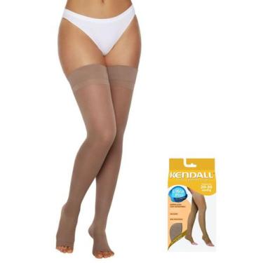 Imagem de Meia 7/8 Alta Compressão Kendall 1713 Feminina Silicone Sem Ponteira (