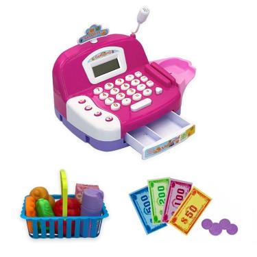 Imagem de Caixa Registradora Infantil Caixa Registradora com Luz e Som com Calculadora e Scanner Toys & Toys