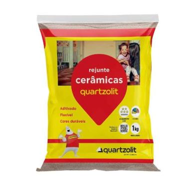 Imagem de Rejunte Quartzolit Cinza Outono 1kg Flexível Para Cerâmica