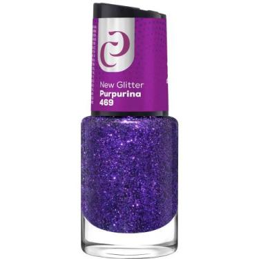 Imagem de Esmalte Cora O Melhor 10ml New Glitter Purpurina nº469