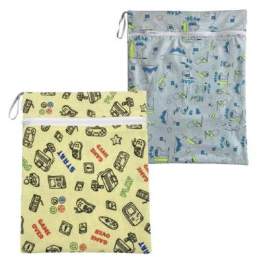 Imagem de Kit 2 Sacos Impermeável C/ Zíper Roupa Suja Game/Surf Bebê - Minha Est