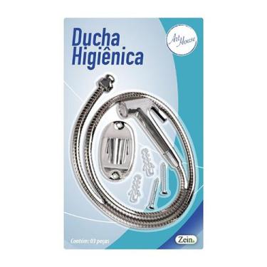 Imagem de Ducha Higiênica Cromada Gatilho Mangueira Higiene Pessoal - art house