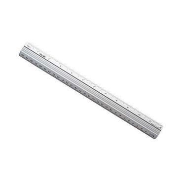 Imagem de Regua De Aluminio Jocar Office 30Cm - LEONORA