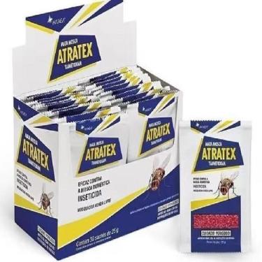 Imagem de Kit com 30 Sachês de 25 gramas de Mata Moscas Doméstica Atratex 25g Is
