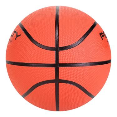 Imagem de Bola de Basquete Playoff Mirim IX com Construção Vulcanizada e sem Gomos Laranja e Preto Penalty ÚNICO