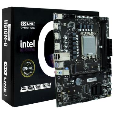 Imagem de Placa Mãe Goline H610M-G com Socket LGA 1700 e DDR4 para Desempenho Confiável e Durabilidade Original com Garantia