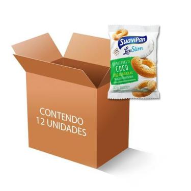 Imagem de Rosquinhas de Coco Zero Açúcar, Zero Lactose Suavipan contendo 12 paco
