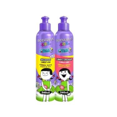 Imagem de Kit Bio Extratus Kids Cabelo Liso Shampoo + Condicionador