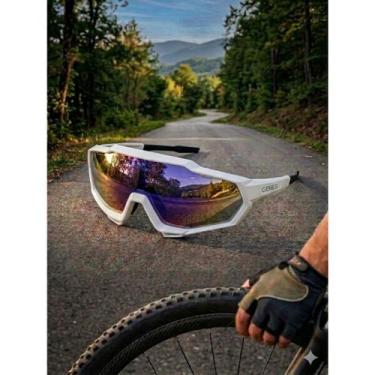 Imagem de Óculos de ciclismo genesi elite com flanelinha e saquinho porta óculos