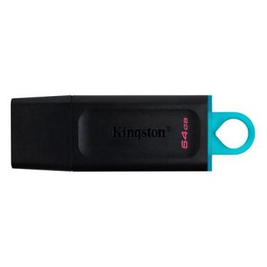 Imagem de Pendrive Kingston 64GB Datatraveler Exodia / USB 3.0 - Preto (DTX/64)