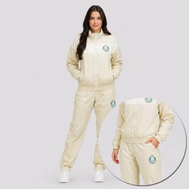 Imagem de Agasalho Palmeiras Alviverde Feminino Off White - Betel, G