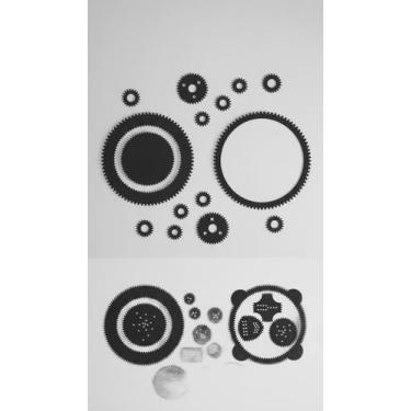 Imagem de Kit Espirógrafo Régua Mágica 15 Peças Geométricas - Congratulations St