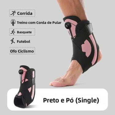 Imagem de Suporte De Tornozelo Ajustável Com Fivela Rotativa E Faixa De Compress