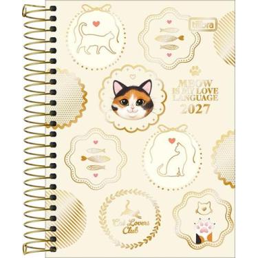 Imagem de Agenda espiral Purrfect Cats 2027 M3 Tilibra, Unico, Unico