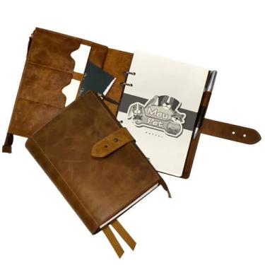 Imagem de Agenda Modelo Elite Wallet 230-R Raffai Couros Cor da capa:Caramelo Qu
