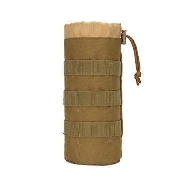 Imagem de YIJU Bolsa para Garrafa de água de 1.5L Suporte para Garrafa Ajustável, Capa de Bolsa para Transporte E Bolsa de Proteção para Caminhada Ao Ar Livre, Cáqui