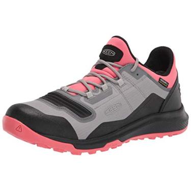 Imagem de KEEN Tênis de caminhada feminino Tempo Flex de altura baixa leve e impermeável, Dubarry/Preto, 7