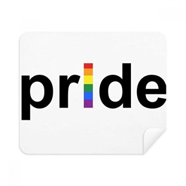 Imagem de Pano de limpeza de tela LGBT Rainbow Gay Transgênero 2 peças de tecido de camurça