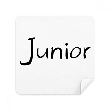 Imagem de Black Single Words Óculos Junior Tecido de Camurça Limpador de Tela de Pano Pacote com 2