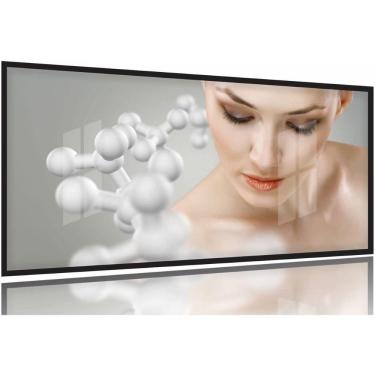 Imagem de Quadro Dermatologia Estética Consultório Médico 130x60 Moldura Preta 2x2