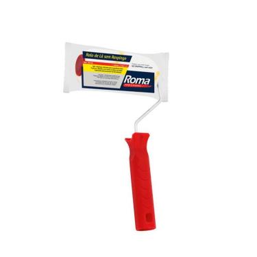 Imagem de Kit 24 Rolo Lã Sem Respingo 5cm Pintura Tinta Latex Acrilica Roma