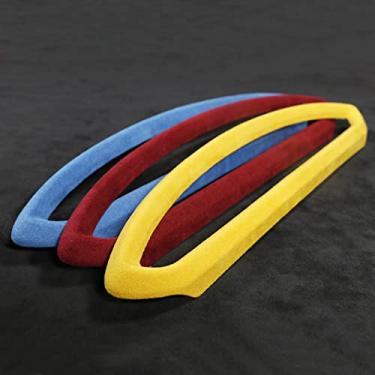 Imagem de FINMOKAL Acabamento Do Painel De Saída De Ar Ac De Controle Central Alcantara Para Subaru Brz Toyota 86 Peça Amarelo