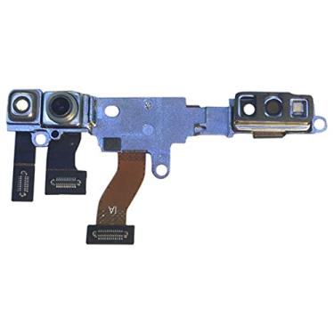 Imagem de HONGYAN Peças de substituição de telefone celular Módulo de câmera frente à frente com identificação de impressões digitais de tela para o Google Pixel 4 Acessórios telefônicos