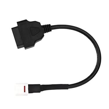 Imagem de Para yzf r1 obd2 para 4 pinos para obd2 4 pinos para leitor de código de falha OBD2 cabo de diagnóstico de scanner de motocicleta apto para