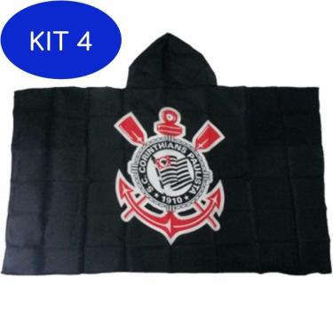 Imagem de Kit 4 Bandeira Capa De Corpo Corinthians