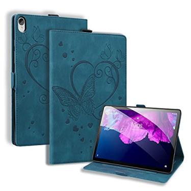 Imagem de YUNCHAO Caixa de telefone Para Lenovo Tab P11 TB-J606F Love Butterfly PadriveLy Padrive Horizontal Flip Leather Case com suporte capa para celular
