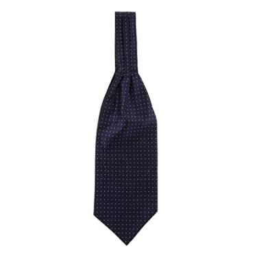 Imagem de Bolinhas Masculinas com Desenho de Gravata de Gravatas Jacquard Formal Auto Ascot , Azul