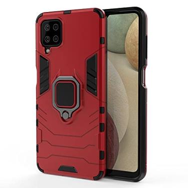 Imagem de Mobile phone accessories Para Samsung for Galaxy A12 5G PC + TPU Capa protetora à prova de choque com suporte de anel magnético phone case