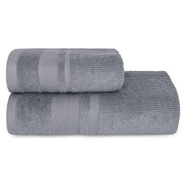 Imagem de Jogo de Toalha Banhão Gigante 2 peças Master - Cinza
