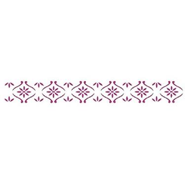 Imagem de Stencil de Acetato para Pintura OPA Simples 04 x 30 cm - 356 Floral