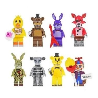 Kit 5 Bonecos Animatronics Five Nights At Freddy's na Americanas