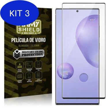 Imagem de Kit 3 Película Vidro Blindada Para Galaxy Note 20 Ultra Tela