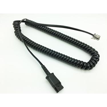 Imagem de Cabo de desconexão rápida premium AvimaBasics para fones de ouvido Plantronics U10P Polaris série H com amplificador integrado - Mitel, Polycom VVX, Deskphones analógicos, Avaya, Nortel, Aastra | 27190-01 2719001