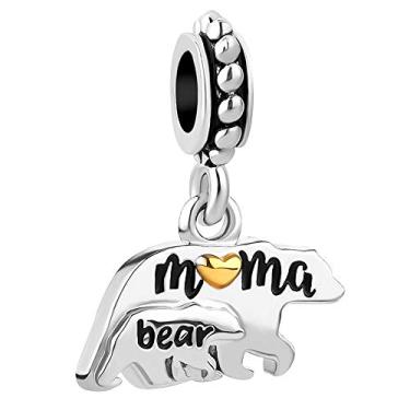 Imagem de Pingentes de bebê e mamãe da LovelyJewelry com contas de família para a mamãe