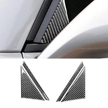 Imagem de JEZOE Decoração do pilar A da janela dianteira guarnição adesivo decalque, para Chevrolet Camaro 2010-2015 acessórios exteriores do carro
